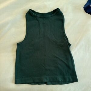 Free People Forest Green Tank Top